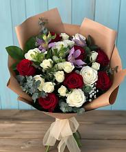 Букет цветов из:  Розы и Альстромерии в Цимлянске