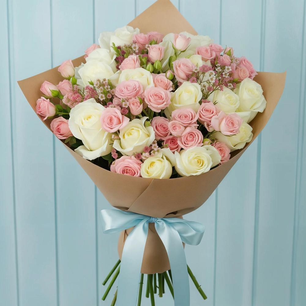 Букет цветов из: Розы в Цимлянске