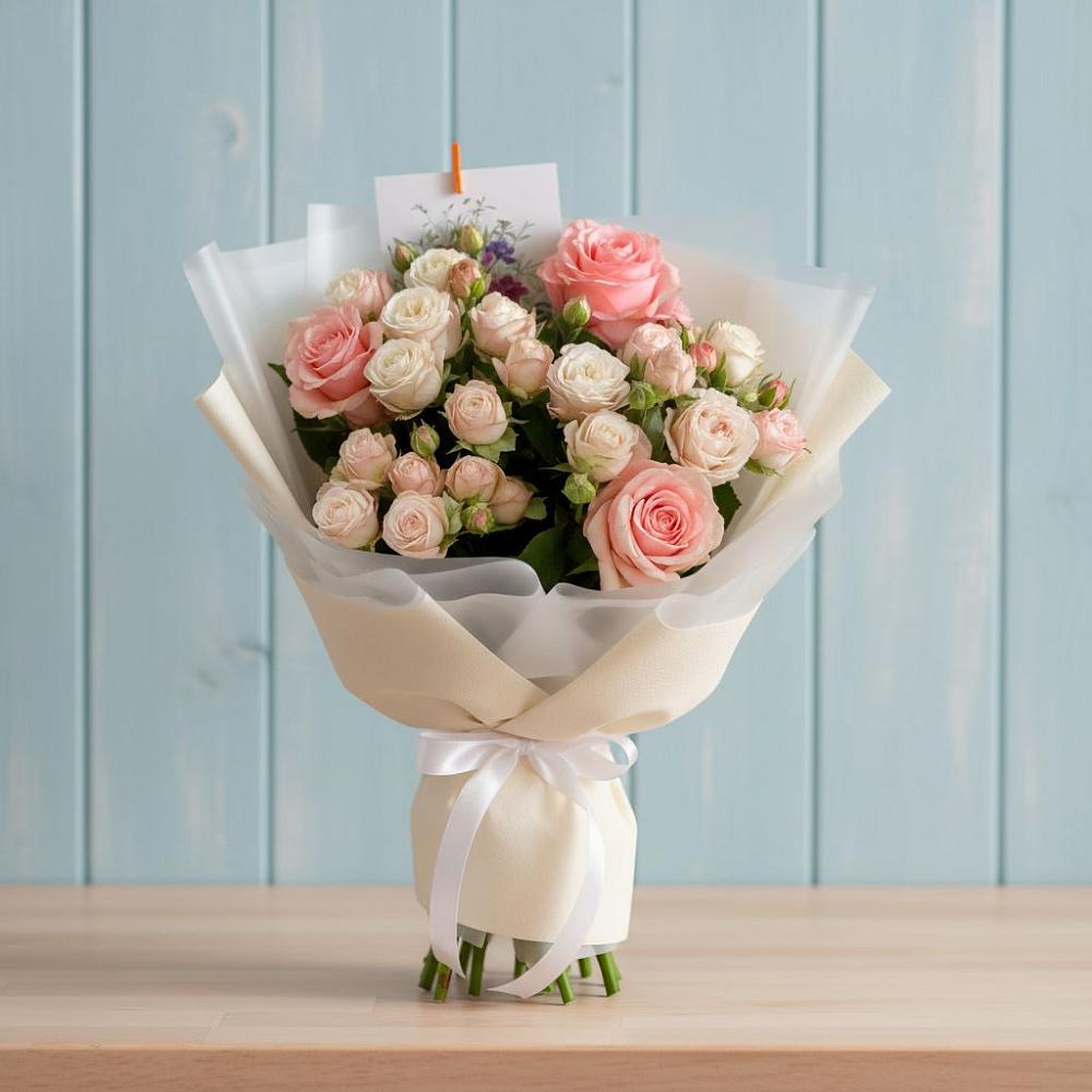 Букет цветов из: Розы в Цимлянске