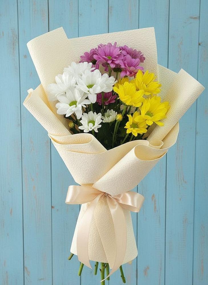 Букет цветов из: Хризантемы в Цимлянске