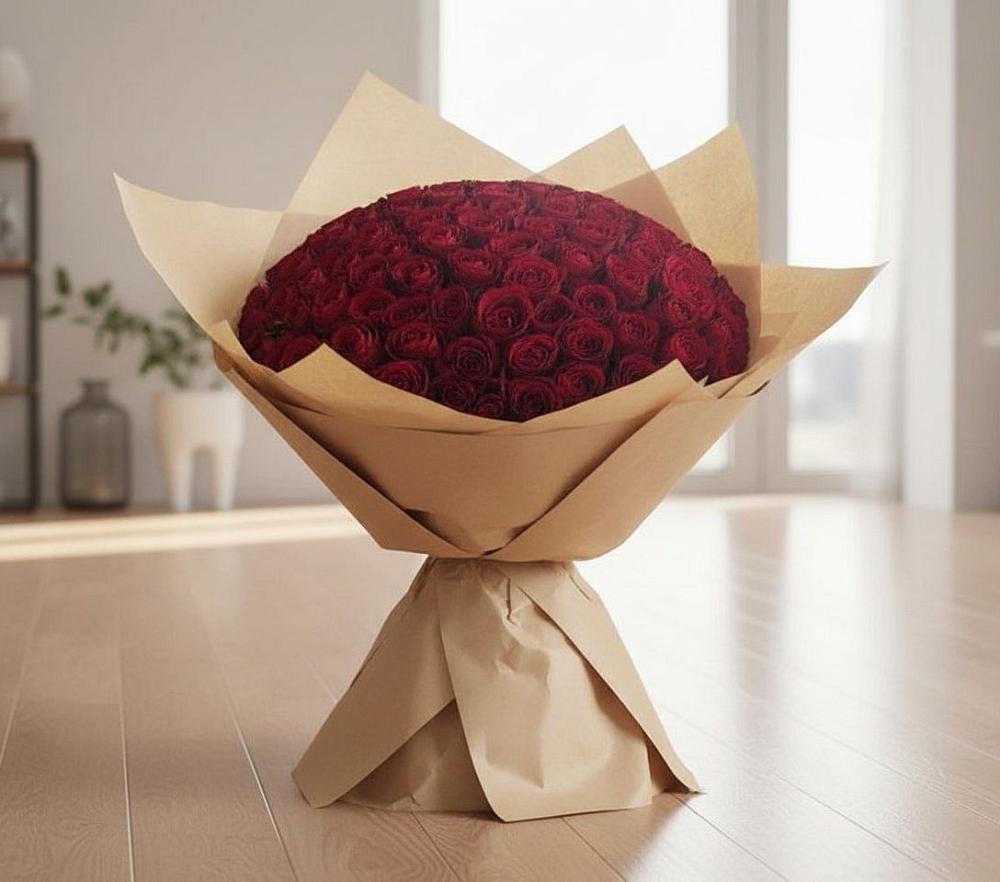 Букет 101 Красная роза в Цимлянске