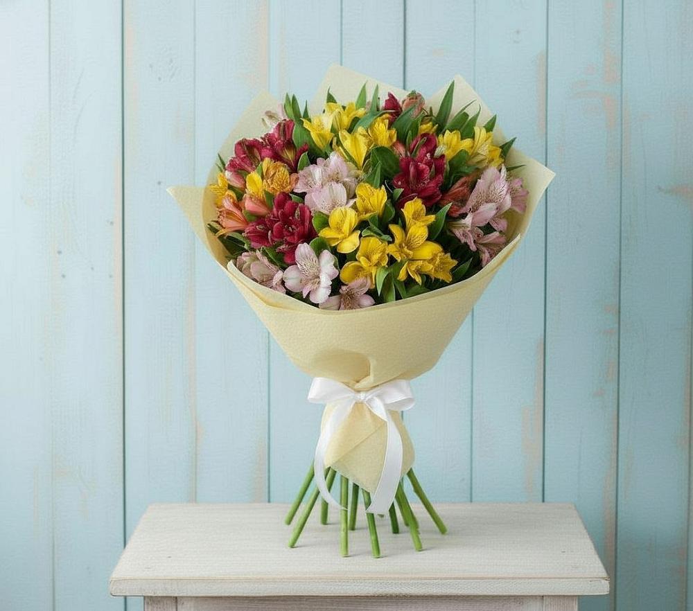 Букет цветов из: Альстромерии в Цимлянске